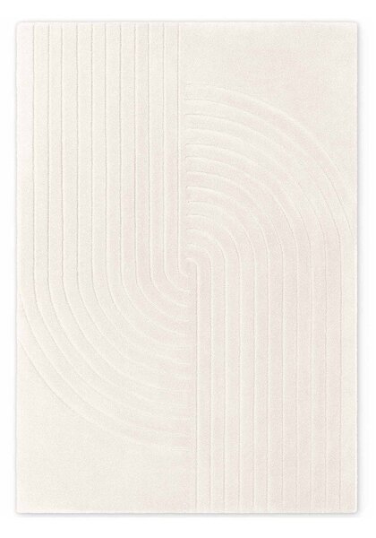 Krémszínű kézi szövésű gyapjú szőnyeg 120x180 cm Arcura – Vikosa