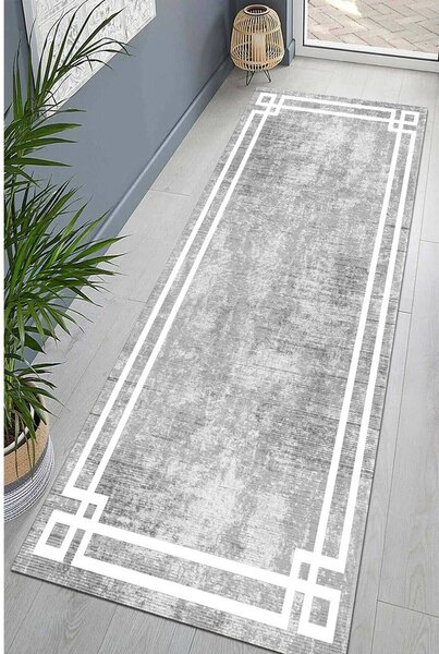 Szürke mosható futószőnyeg 60x200 cm Mano – Vitaus