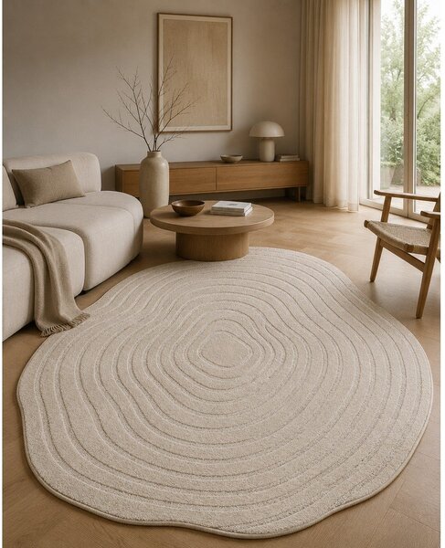 Bézs szőnyeg 160x230 cm Pebble – ESTE
