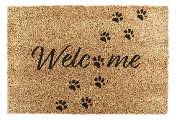 Kókuszrost lábtörlő 60x90 cm Welcome Paws – Artsy Doormats
