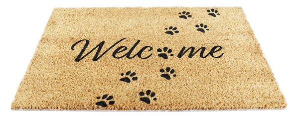 Kókuszrost lábtörlő 60x90 cm Welcome Paws – Artsy Doormats