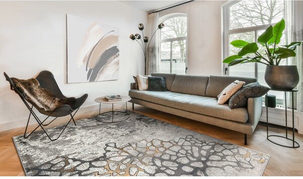 Szürke-szürkésbarna szőnyeg 133x180 cm Folgen – FD