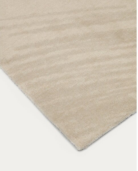 Krémszínű futószőnyeg 80x200 cm Empuries – Kave Home