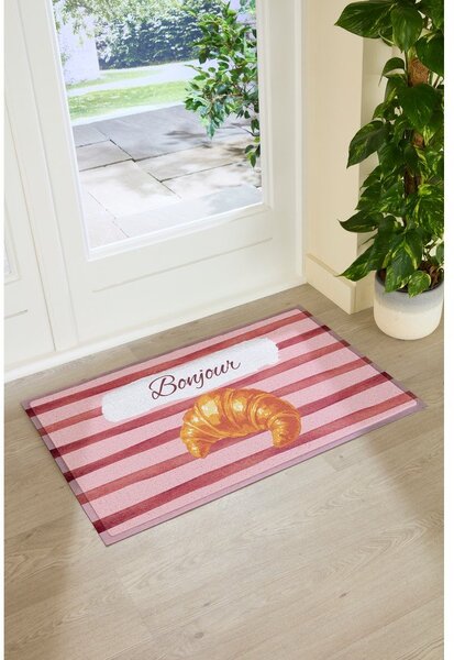 PVC lábtörlő 40x70 cm Croissant Bonjour – Artsy Doormats