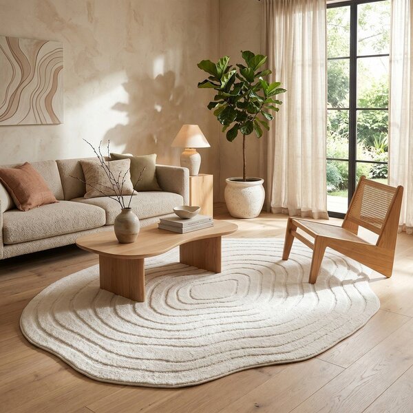 Krémszínű szőnyeg 160x230 cm Pebble – ESTE