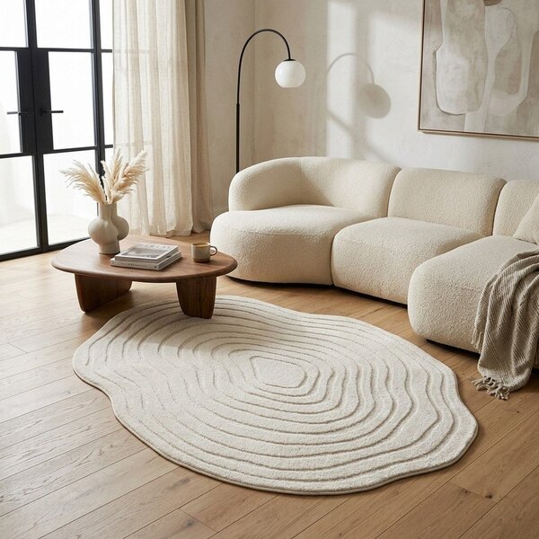 Krémszínű szőnyeg 160x230 cm Pebble – ESTE
