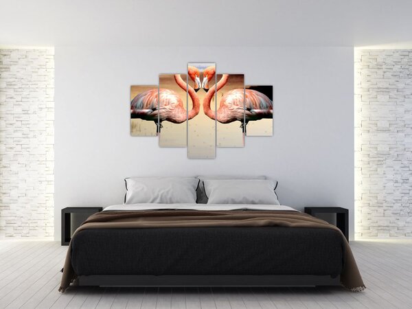 Kép - két flamingó (150x105 cm)