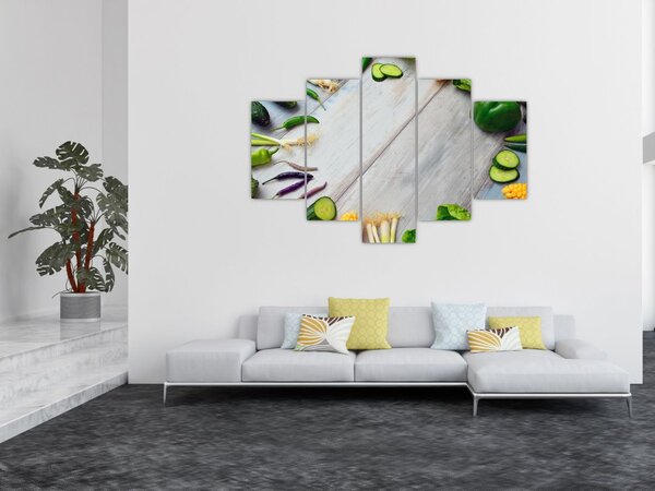 Zöldség képe (150x105 cm)