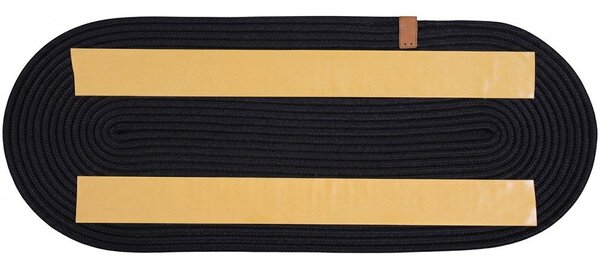 Fekete lépcsőszőnyeg szett 16 db-os 25x65 cm Milo – Vitaus