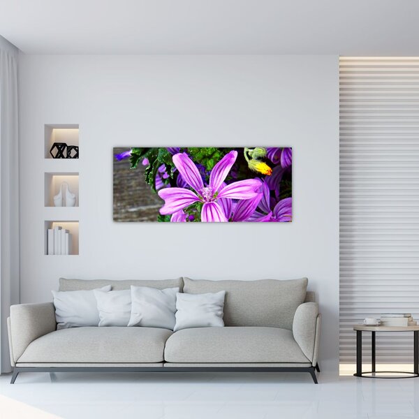 Kép - réti virágok (120x50 cm)