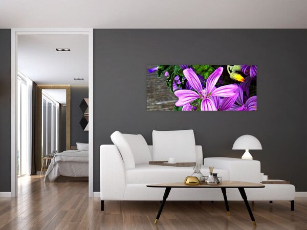 Kép - réti virágok (120x50 cm)