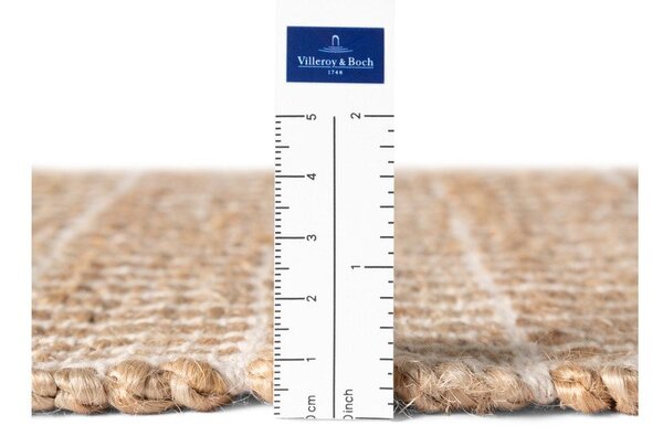 Natúr színű kétoldalas-kézi szövésű jutakeverék futószőnyeg 80x300 cm Birka – Villeroy&Boch