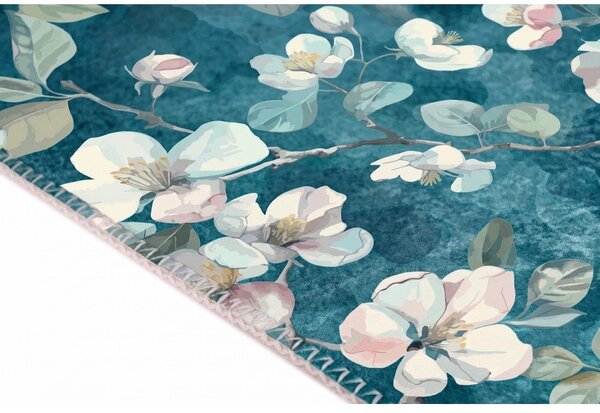 Kék mosható szőnyeg 50x80 cm Bloom – Vitaus