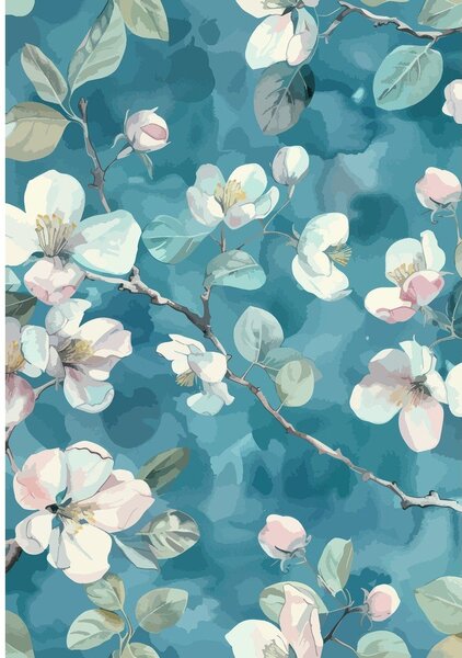Kék mosható szőnyeg 50x80 cm Bloom – Vitaus