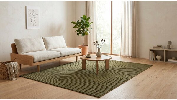 Sötétzöld szőnyeg 120x170 cm Whirl – ESTE