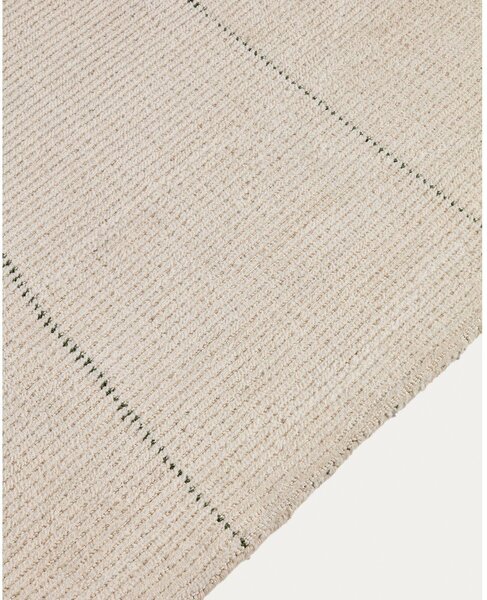 Krémszínű kézi szövésű szőnyeg 200x300 cm Lisdan – Kave Home