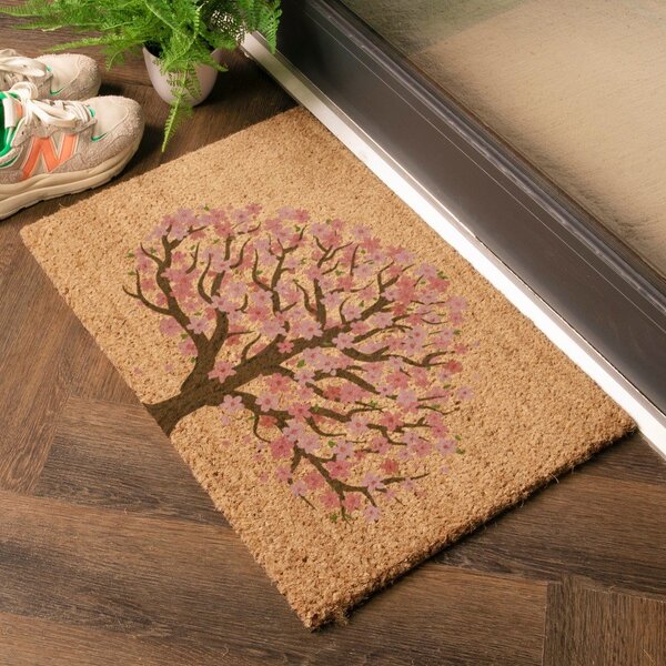 Kókuszrost lábtörlő 60x90 cm Blossom Tree of Life – Artsy Doormats