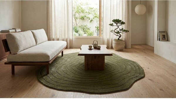 Sötétzöld szőnyeg 160x230 cm Pebble – ESTE