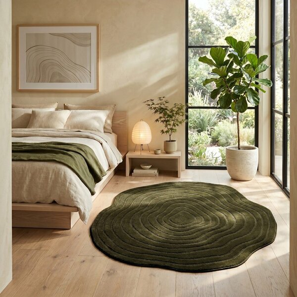 Sötétzöld szőnyeg 160x230 cm Pebble – ESTE