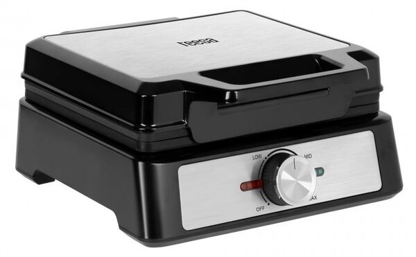 Gofrisütő 2 gofrihoz TEESA 1600W inox teljesítményszabályzóval