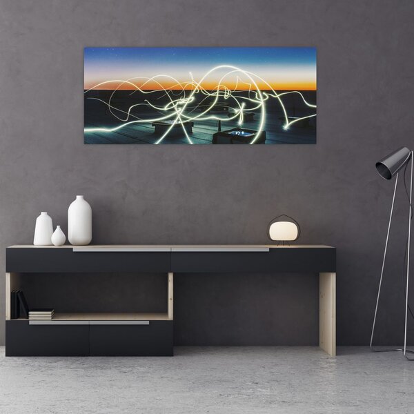 Kép - kilátás az égre a tetőről (120x50 cm)