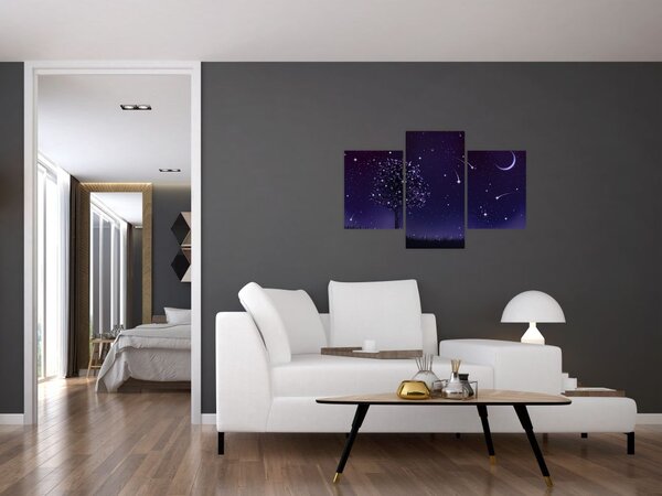 Kép - Illusztrációban fogott éj (90x60 cm)