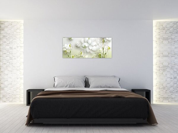 Kép virággal (120x50 cm)