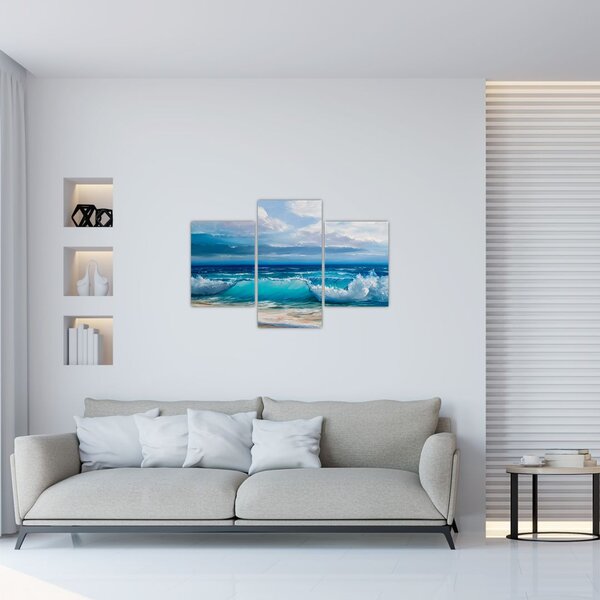Kép - tengeri hullámok (90x60 cm)