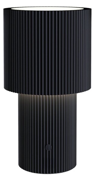 Asztali lámpa Herstal, Iluma, dimmable, Fekete, Nappali, Alumínium, Modern