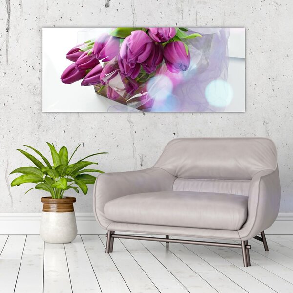 Kép - csokor tulipán (120x50 cm)
