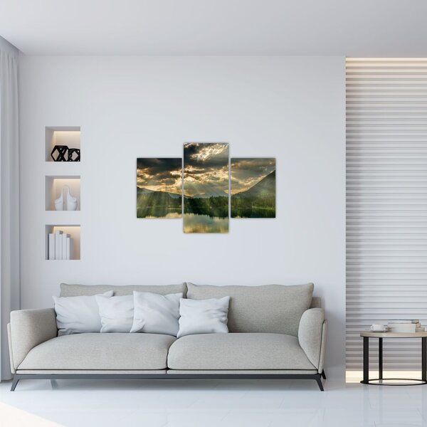 Tó a ragyogó nappal képe (90x60 cm)