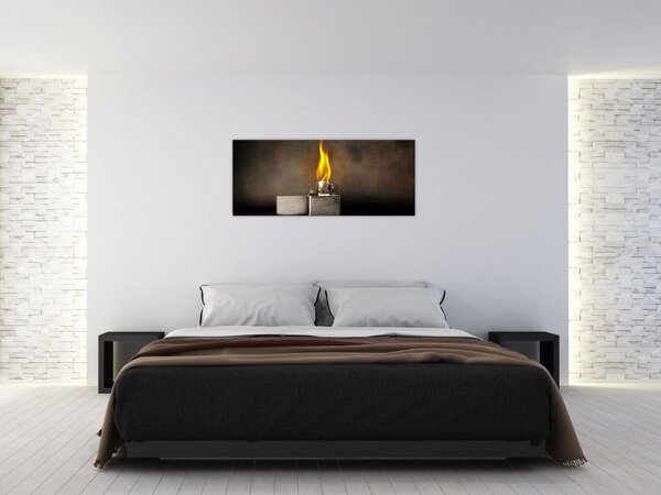 Egy öngyújtó képe (120x50 cm)