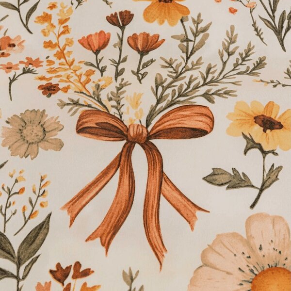 Polipamut ágynemű FLORAL RIBBON POLY krém színű Ágyneműhuzat mérete: 70 x 90 cm | 140 x 200 cm