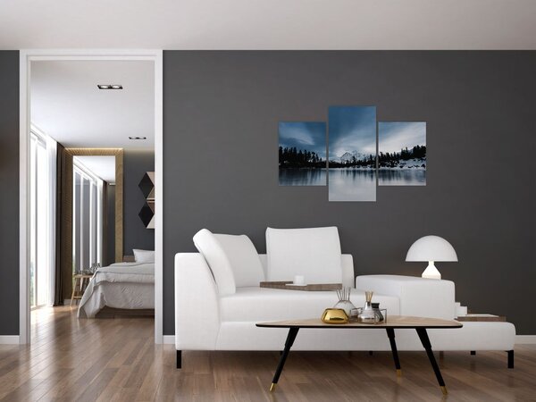 Kép - A befagyott tón (90x60 cm)