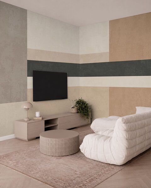 Fotótapéta Meleg bézs árnyalatú, absztrakt téglalapok sötét csíkkal, 3D fotótapéták, Fotótapéta 3d geometriai alakzatok, w05890 : Uwalls.hu