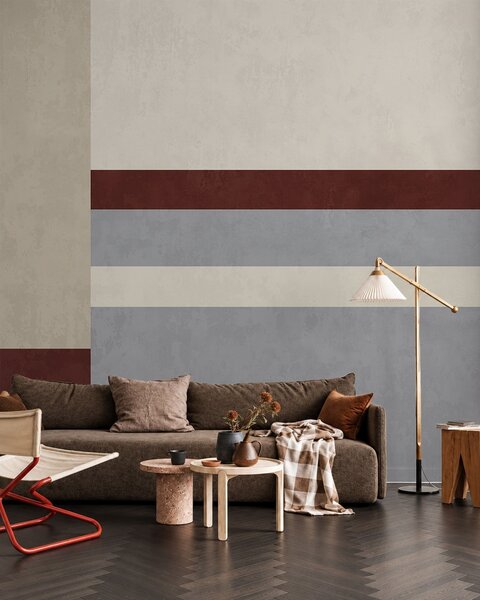 Fotótapéta Absztrakt geometriai mintázat bordó, szürke és bézs színű, 3D fotótapéták, Fotótapéta 3d geometriai alakzatok, w05890v2 : Uwalls.hu