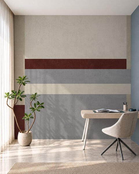 Fotótapéta Absztrakt geometriai mintázat bordó, szürke és bézs színű, 3D fotótapéták, Fotótapéta 3d geometriai alakzatok, w05890v2 : Uwalls.hu