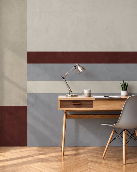 Fotótapéta Absztrakt geometriai mintázat bordó, szürke és bézs színű, 3D fotótapéták, Fotótapéta 3d geometriai alakzatok, w05890v2 : Uwalls.hu