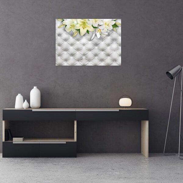 Liliom virágok képe (70x50 cm)