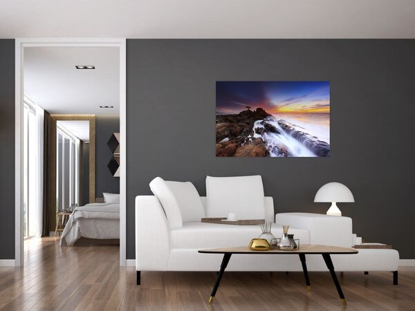 Hegy a ködben képe (90x60 cm)
