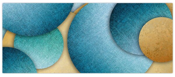 Az absztrakciós körök képe (120x50 cm)