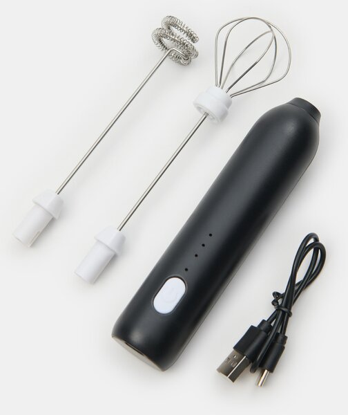 Sinsay - Tejhabosító és habverő 2 az 1-ben USB-vel - fekete
