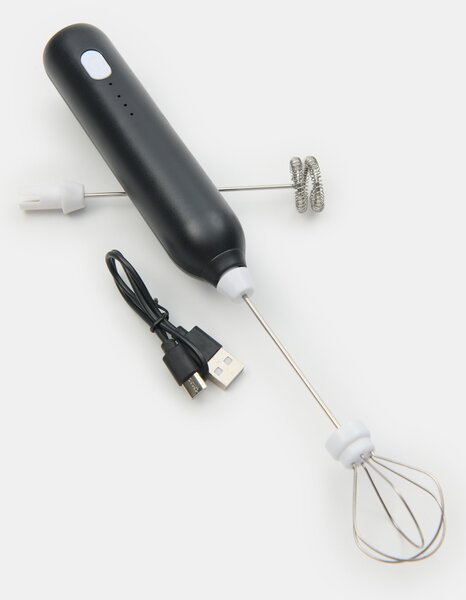 Sinsay - Tejhabosító és habverő 2 az 1-ben USB-vel - fekete