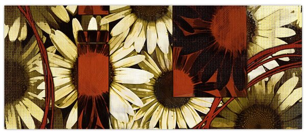 Virágok képe (120x50 cm)