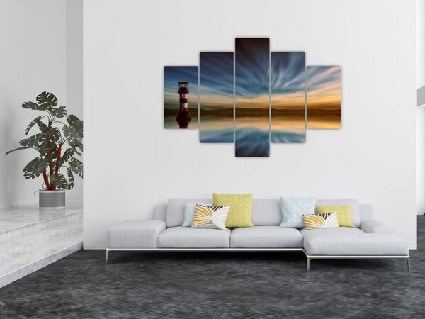 Világítótorony a tengeren (150x105 cm)