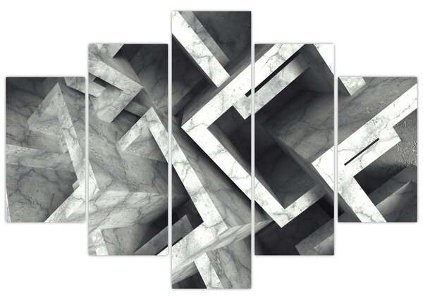 Absztrakt kép kocka (150x105 cm)