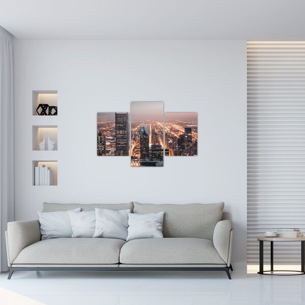 Fényes metropolisz képe (90x60 cm)
