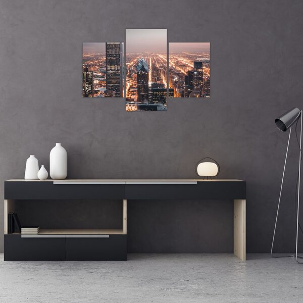 Fényes metropolisz képe (90x60 cm)