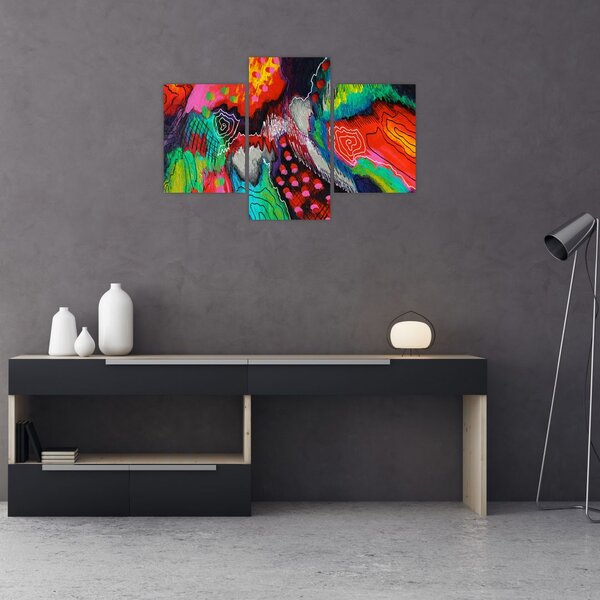 Absztrakt kép - színek (90x60 cm)