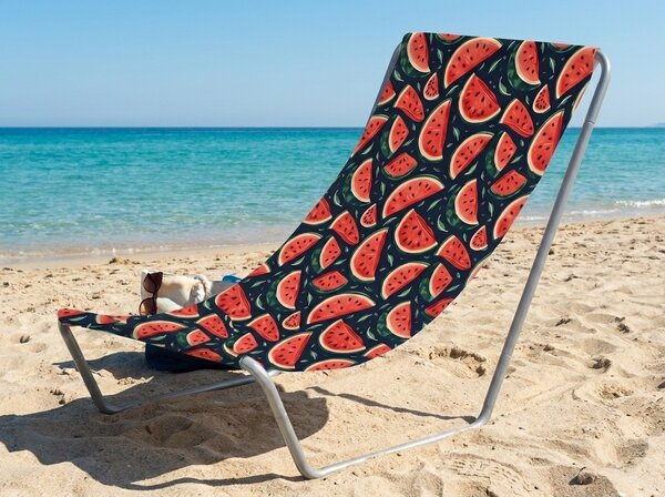 Összecsukható strandágy SAND MELON, színes kivitel